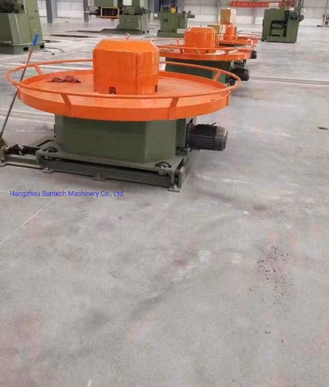 거꾸로 된 수직 단일 블록 동관 철강선 그림 기계