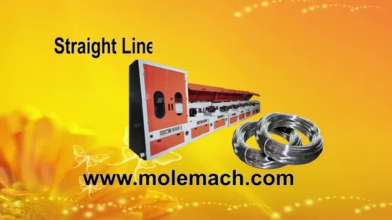 건식 Oto 유형 풀리 수평 수직 탄소강 금속 용접 와이어 드로잉 그리기 기계 기계