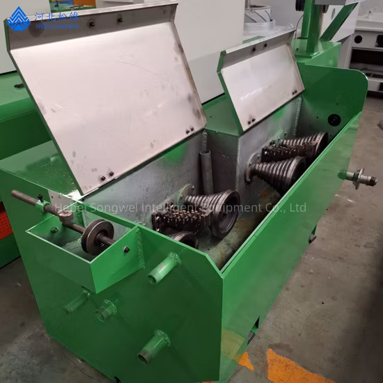 Suntech 반전된 수직 머리받침대 케이블 물 탱크 습식 유형 와이어 드로잉 머신